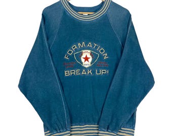 ¡Elige ya! Sudadera vintage de cuello redondo de Kearney House, talla M/L.