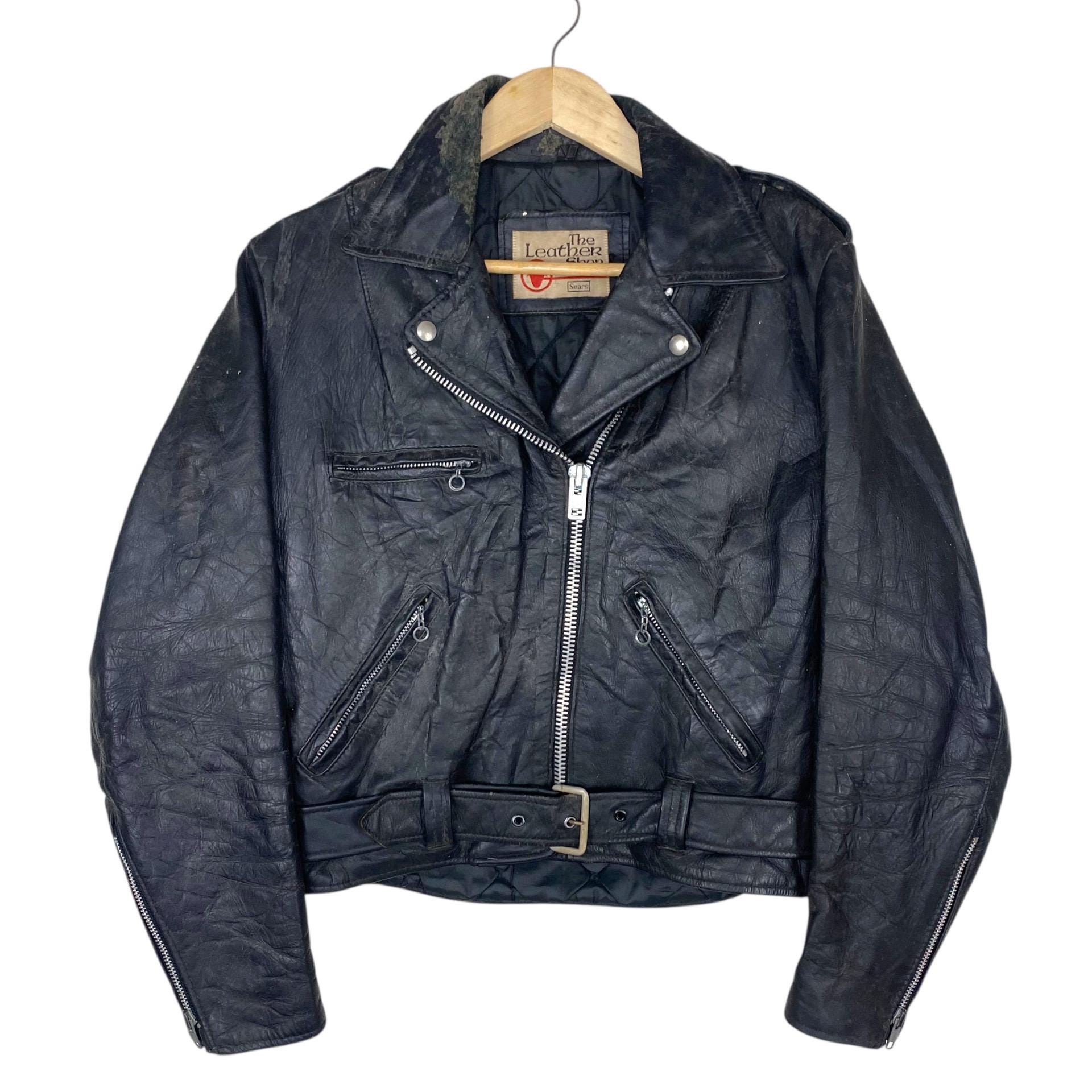 The Leather Shop Sears Jacket Motorcycle - Etsy