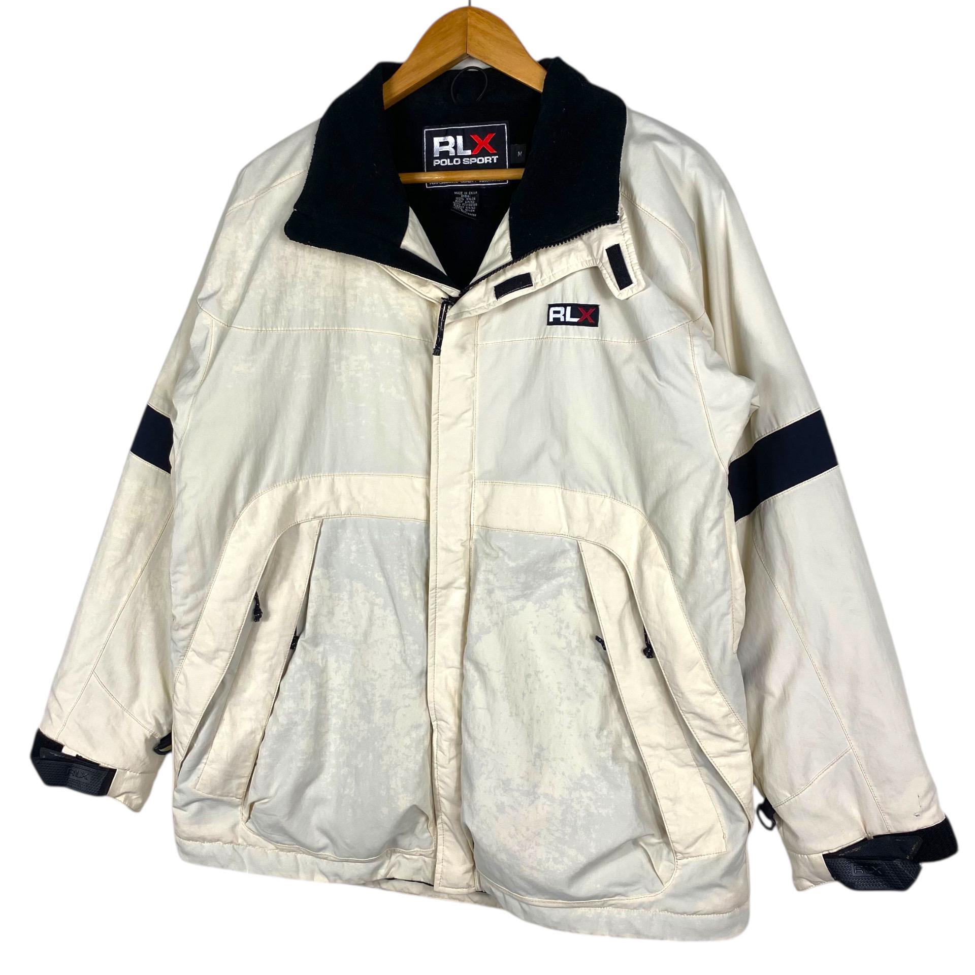 Pick!! RLX Ralph Lauren Full Zip Windbreaker Jacket Cream Beige