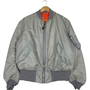 Schott MA-1 90's Fit Bomber Jacket - Black AIR90RS-BLK