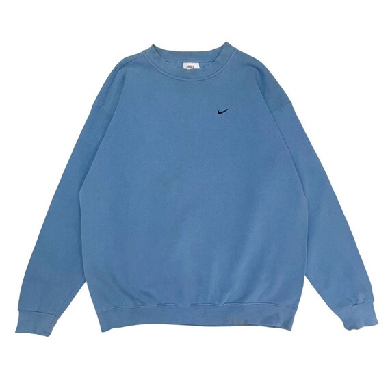 Pick Vintage 90 Nike Baby Blue Sweatshirt Jumper Pullover Crewneck Sportwear Nike Sweater Embroidered Logo Size Large Fit Xlarge Etsy