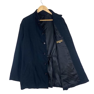 Vintage Ys Für Männer Von Yohji Yamamoto Schwarze Jacke, Bandkragen Kultiges Design, Größe L Bild 7