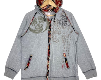 Scegli!! Maglione con cappuccio Ryugi Assaku Japan Dragon Sukajan, vestibilità media