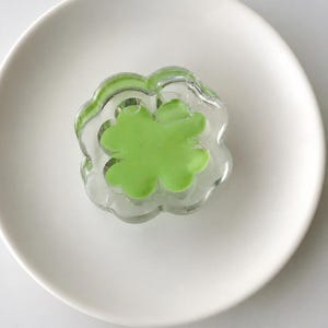 Lucky Clover Phone Grip | magsafe magnetic or adhesive, kindle pop socket, fidget charms, pocket hug, bag charm, stress ball