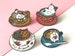 Cat coffee cup hi friend animal enamel pin pins lovely cute soft kawaii lapel Badge funny for Backpacks Jeans birthday gift for her display 
