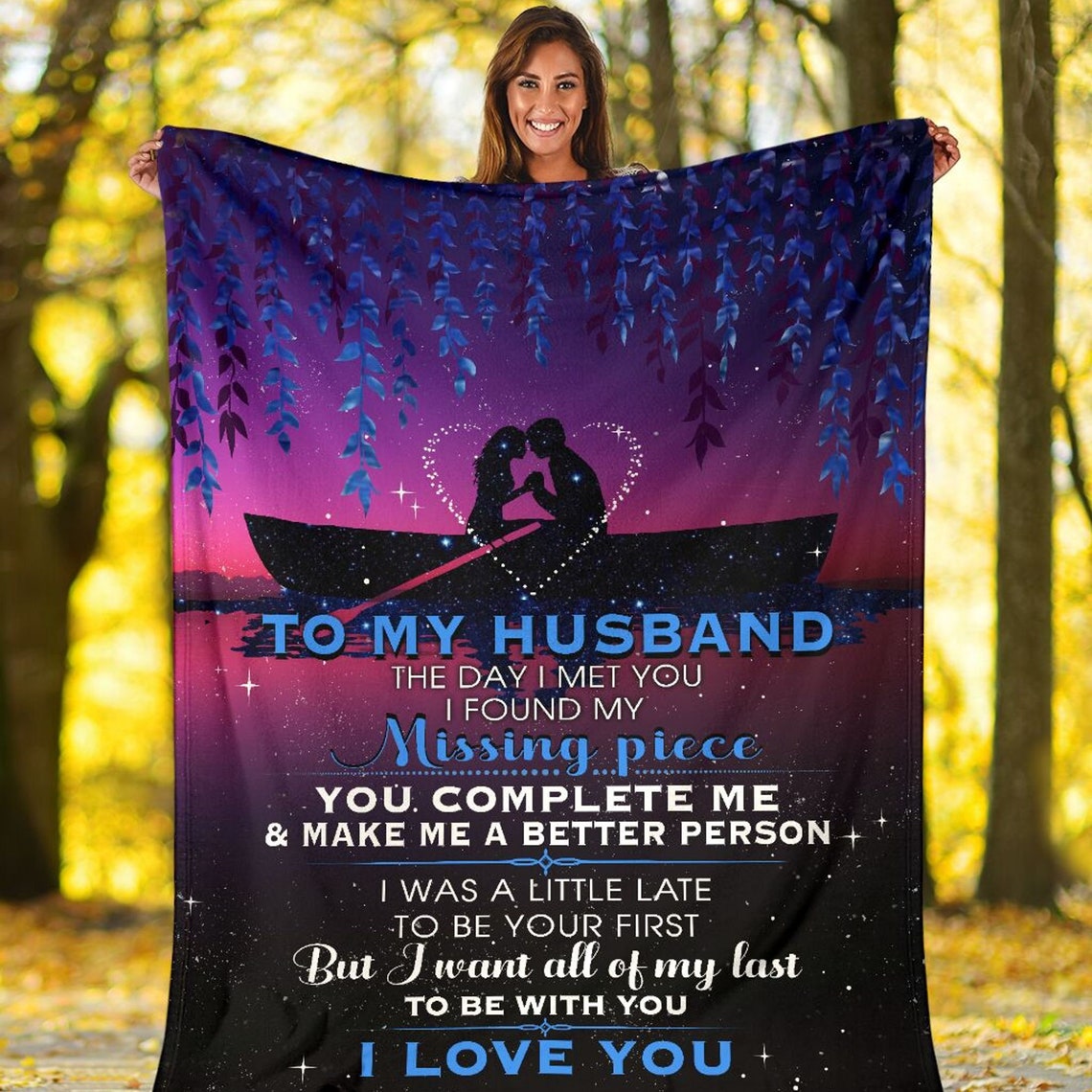 Personalized Blanket To My Husband Birthday Gifts Premium Etsy