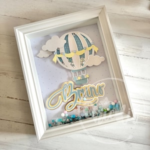 SCATOLA DELLE OMBRA PERSONALIZZATA/scatola delle ombre di carta/scatola delle ombre con nome/regalo personalizzato/cornice per foto personalizzata/cornice per neonati/scatola delle ombre con nome - Shadow Box