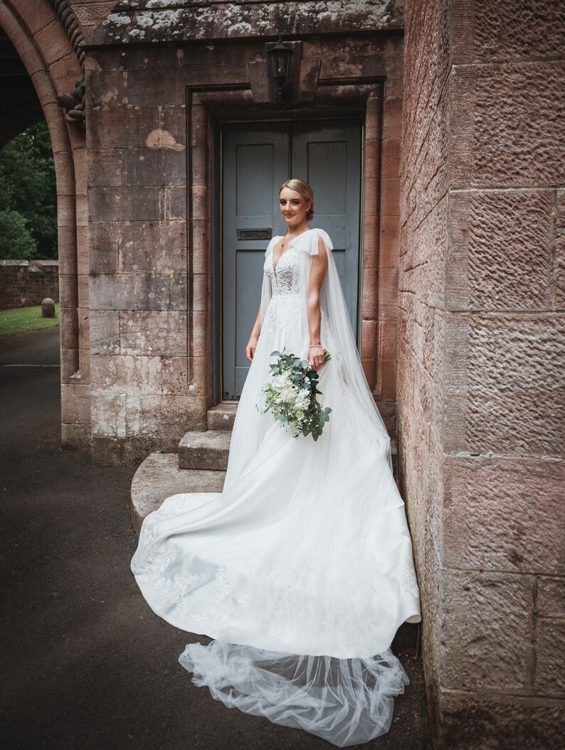 Bridal Cape Veil, Draped Cape, Shoulder Cape Veil, Shoulder Veil Bridal Cape Veil, Draped Cape, Shoulder Cape Veil, Shoulder Veil