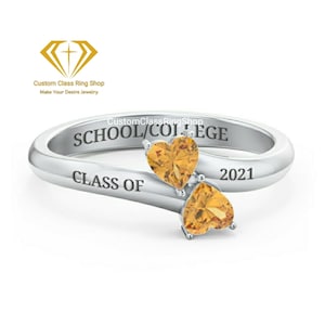 Personalized High School Class Ring,custom made class ring,womanring,Graduation Ring,University Class Ring,Graduation Gift,semi-fine jewelry