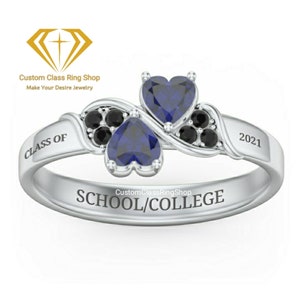 Graduation Ring,Senior Class Ring,College Class Ring,School Ring,Class Rings,High School Class Ring,Graduation Gift semi-fine jewelry