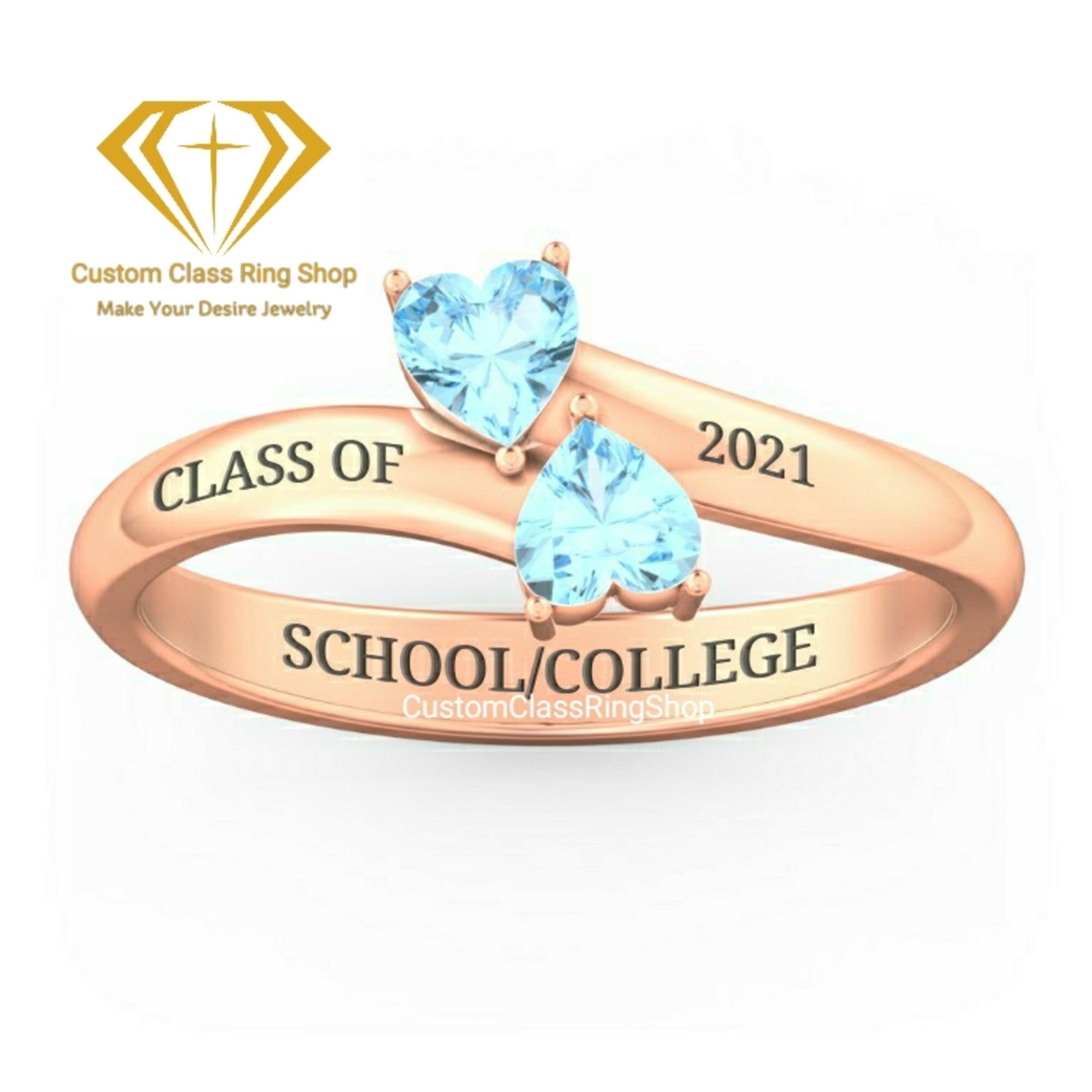 Personalized College Class Ring,school Ring,college Graduation Ring