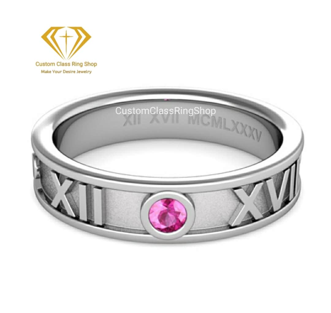Roman Numeral Class Ring , Graduation Ring , High School Class Ring ...
