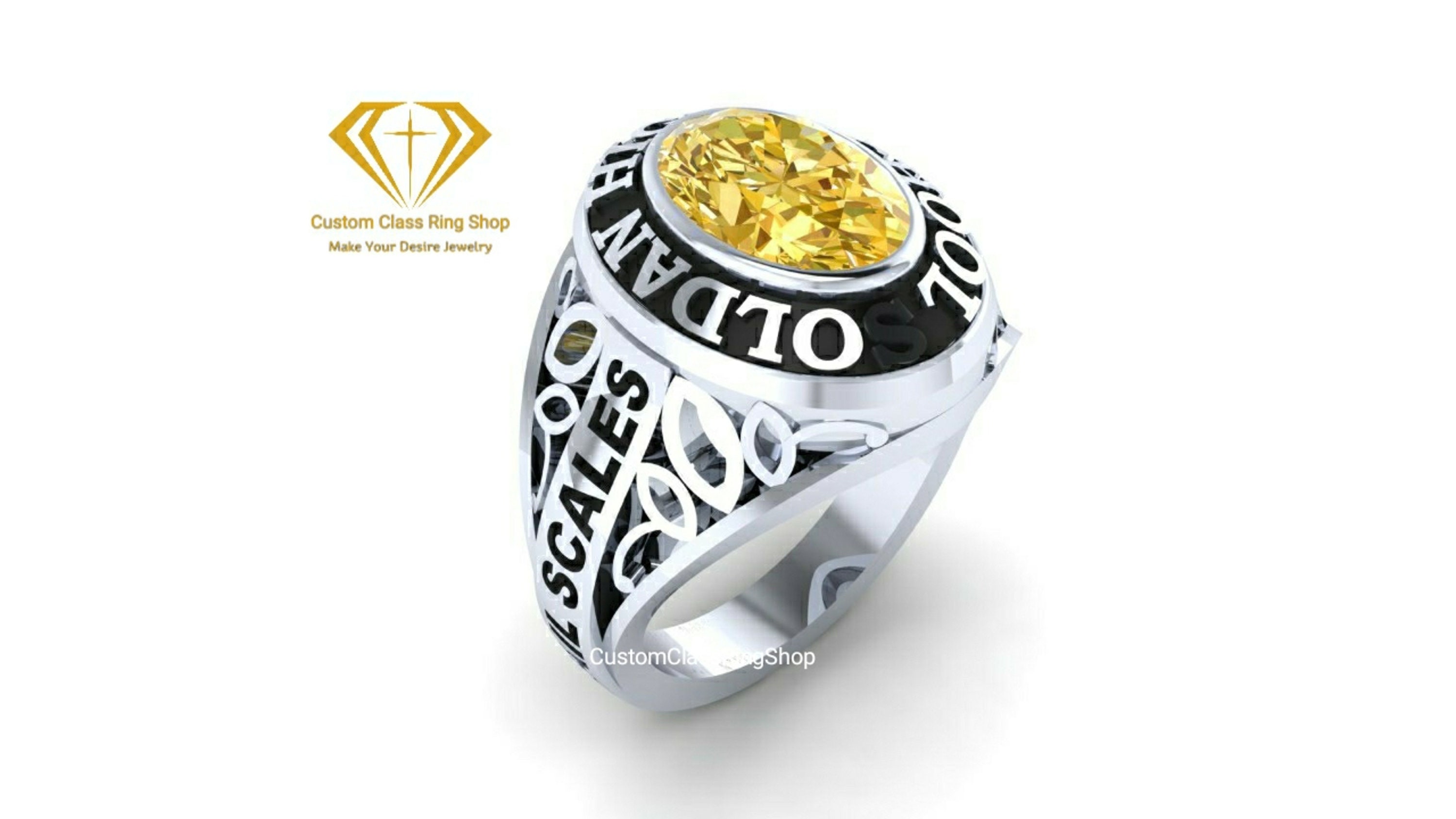 Class Ring Semi fine Jewelry for Woman Graduation Ring Etsy