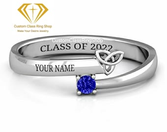 Aanpasbare afstudeerring, massief goud of sterlingzilver