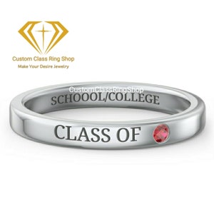 Personalized Engraving Class Ring,College Ring,School Ring,Class Rings,Graduation Ring,Senior Class Ring,University ClassRing,GraduationGift