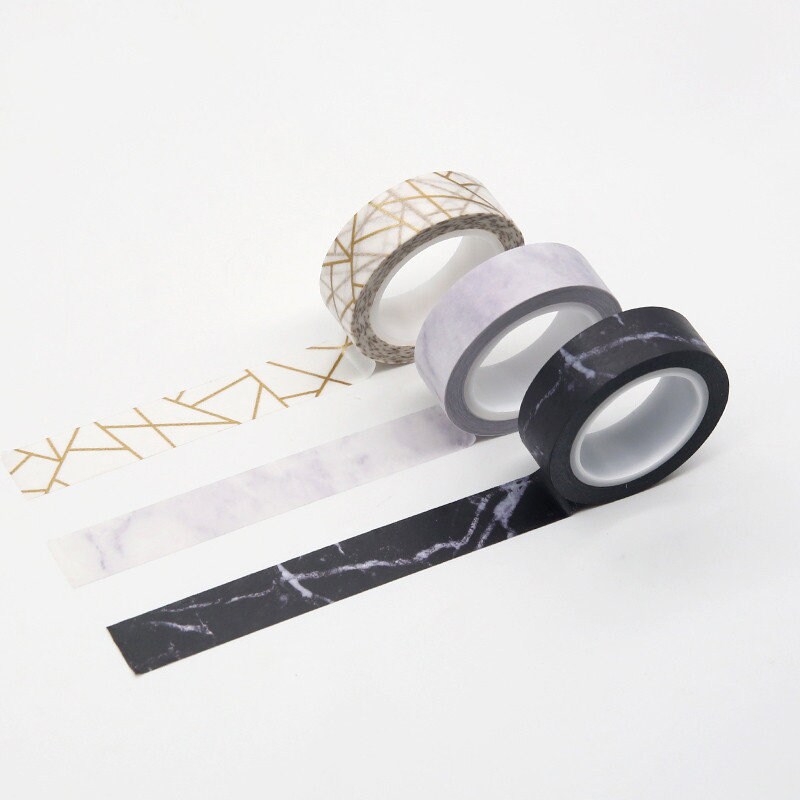 Luxury 3 Piece Marble Series And Paper Tape Etsy