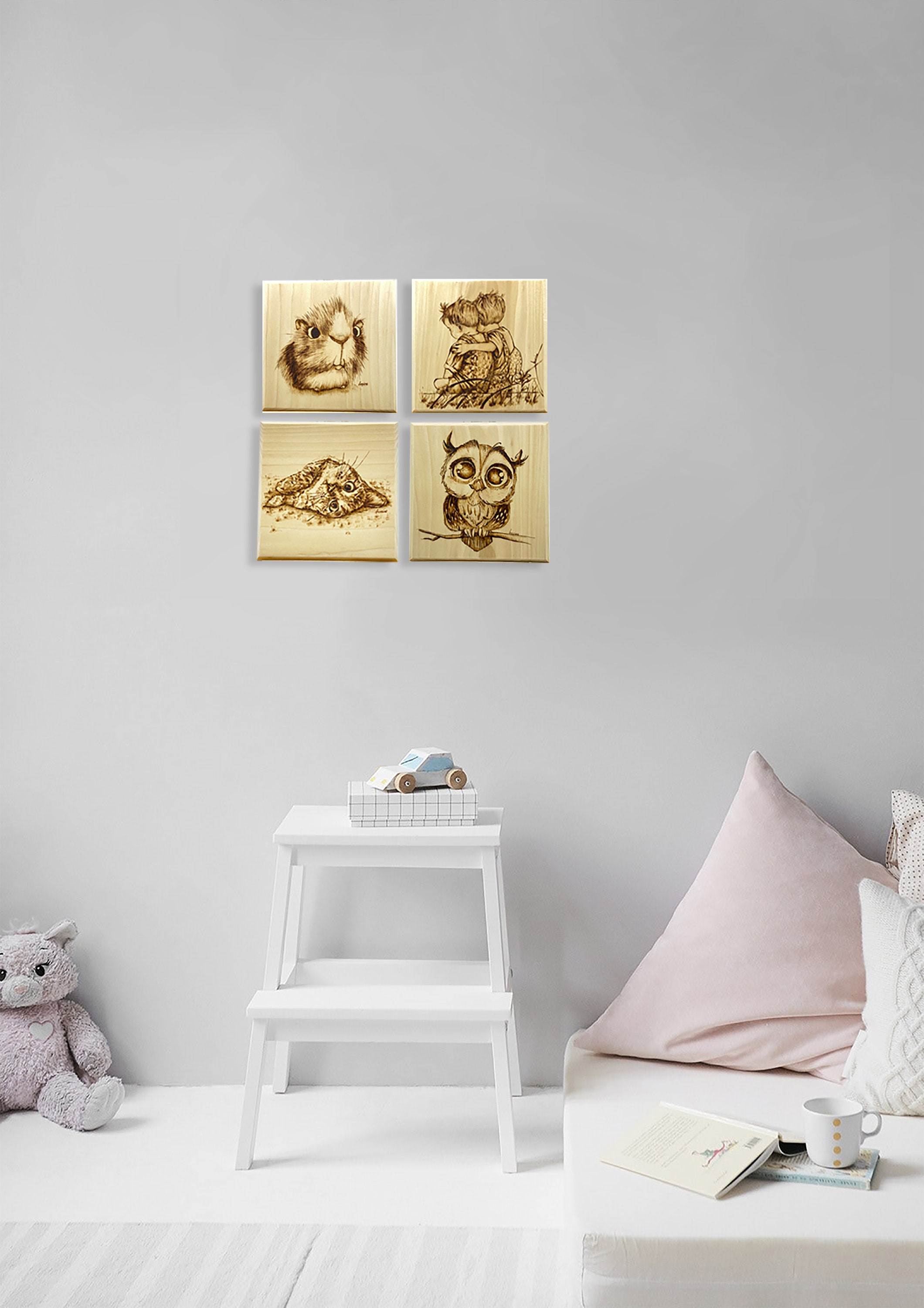 Kids room nursery decor wall wood art Etsy