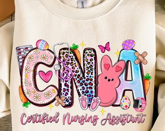Easter CNA png, Every bunny's favourite cna png sublimation file, Spring CNA png, Easter Nurse assistant png