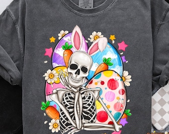 Skeleton Easter Png, Easter Day Png, Retro Easter Png, Easter Bunny Design, Happy Easter Png, Easter Eggs Png, Easter Shirt,Digital Download