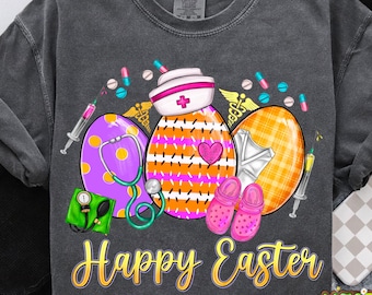 Happy Easter Eggs Nurse png sublimation design download, Happy Easter Day png, Nurse life png, Nursing png, sublimate designs download