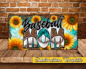 Sonnenblume Baseball Mom Png Sublimation Lizenzschild Design, Baseball Mom Lizenzschild, Lizenzschild Png, Baseball Sublimation Png Downloads