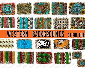Western Backgrounds Bundle PNG, Distressed Backgrounds Sublimation Bundle, Backsplash PNG Print, Transparent Background, Sublimation PNG
