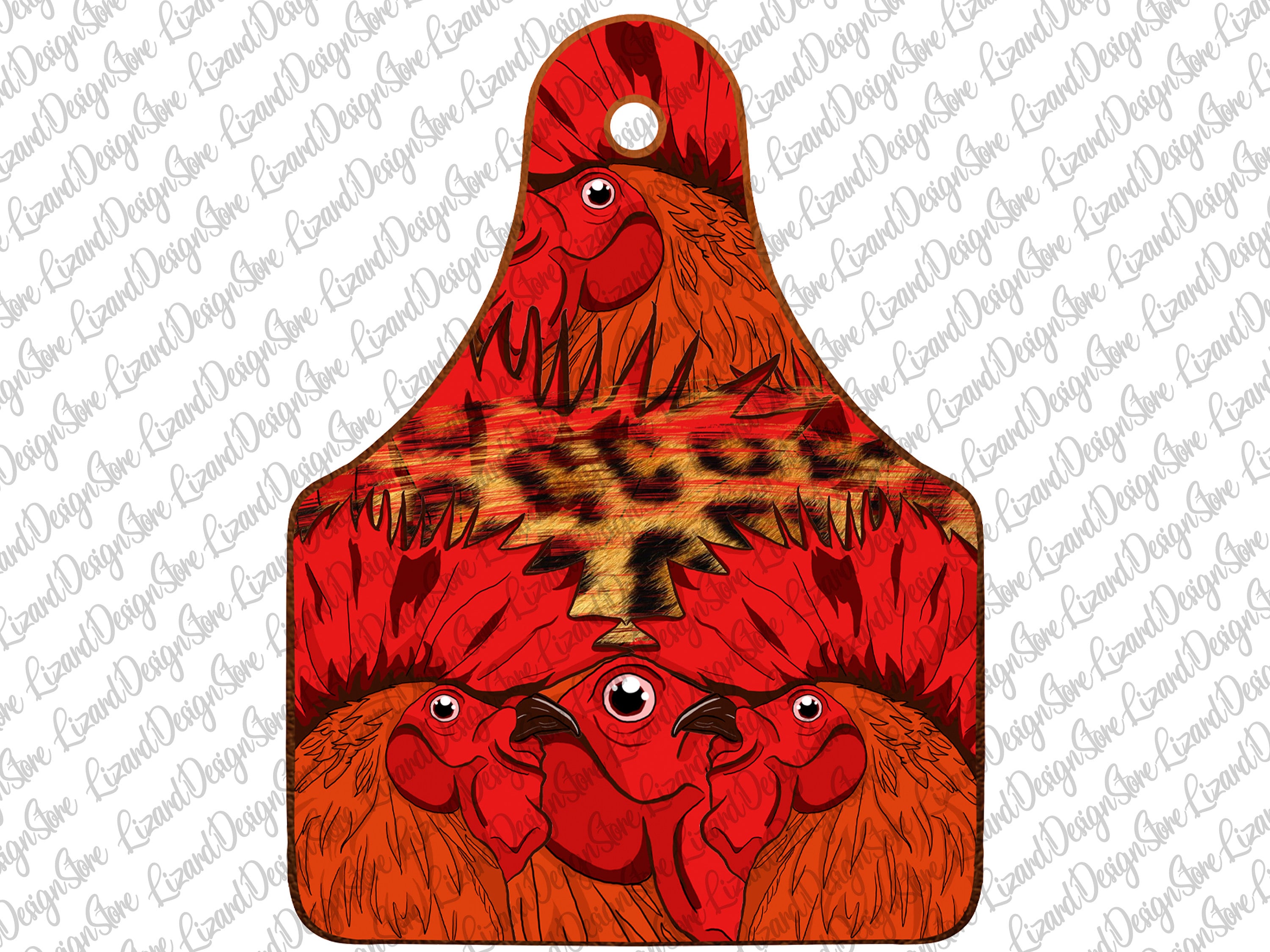 Chicken And Rooster Cow Tag Bundle Chicken Tag PngRooster Etsy