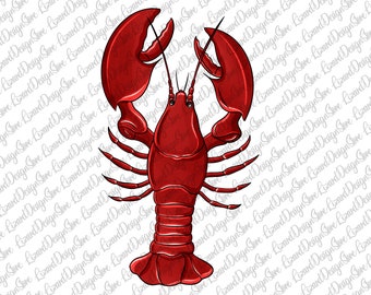 Mardi Gras Crawfish Png, Mardi Gras PNG, instant download, Crawfish Digital File, PNG Files, PNG, Seafood Digital Files, Crawfish Watercolor