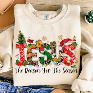 Christian Jesus The Reason Xmas Holiday Season Christmas Digital Png, ,Faith Christmas Png, Merry Christmas Png,Christmas Png,Faith Png File