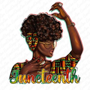 Juneteenth Afro Woman Png, Juneteenth black woman fashion girl png sublimation design download, Juneteenth png, Emancipation day png,