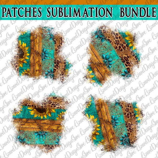 Sunflower Gemstone Patch Png, Distressed Sunflower Sublimation Bleach Patches PNG, Western Patches Bundle Png,Gemstone Patch,Sunflower Patch