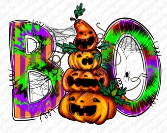ブー ハロウィン PNG 昇華デザイン、ハロウィン PNG、ハロウィン パンプキン PNG、ハロウィン バイブス PNG、ウエスタン ハロウィン PNG、デジタル ダウンロード