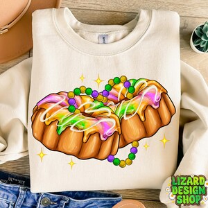 Mardi Gras King Cake Png Sublimation Design, Mardi Gras Png, Mardi Gras Cake Sublimation Png, Western Design Png, King Cake Design Png