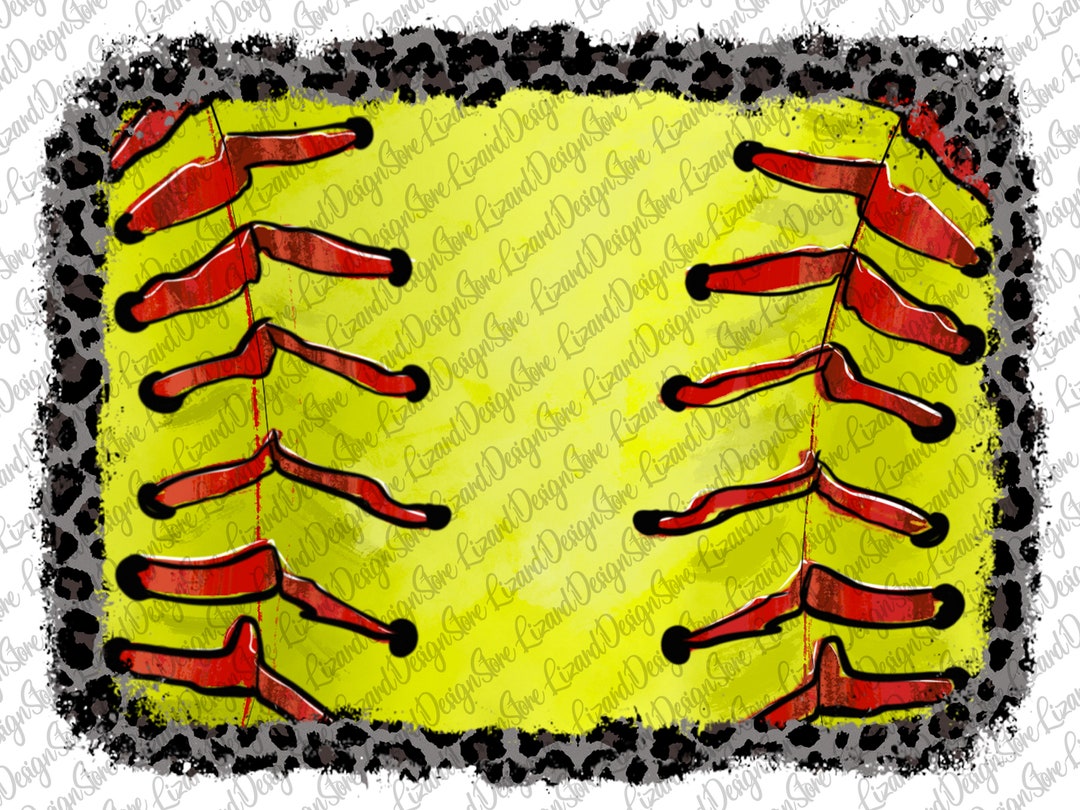 Distressed Softball Frame Design, Background PNG Design, Softball