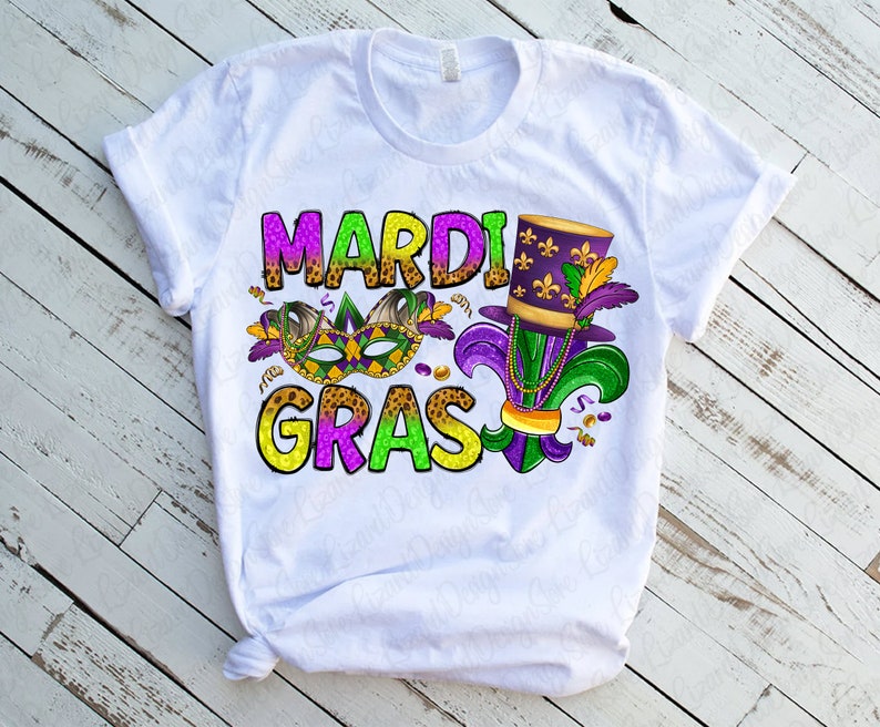 Mardi Gras Png Sublimation Design Download Western Mardi Gras - Etsy