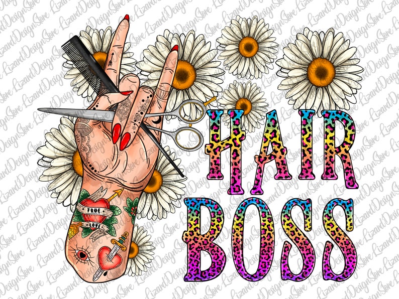 Hair Boss Sublimation Png Hair Boss Hairdresser Sublimation - Etsy