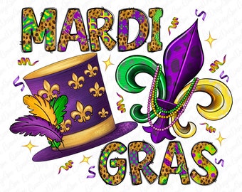 Happy Mardi Gras With Png Sublimation Design, Happy Mardi Gras Png, Mardi Gras Carnival Png, Mrdi Gras Png, Digital Download