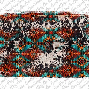Kuhfell Hintergrund Png, Western Design, Azteken Muster, Western Hintergrund Png, aztekischer Hintergrund, sofortiger digitaler Download Png