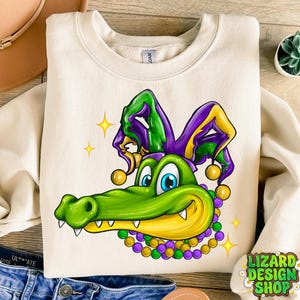 Alligator de Mardi Gras Png, masque de Mardi Gras PNG, écrevisses de Louisiane Png, Mardi Gras Png, Mardi Beads Louisiana Festival La Nouvelle-Orléans, tendance Png