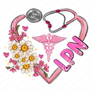 LPN heart png sublimate designs download, Licensed Practical Nurse png, Nurse png, Nursing png, LPN Nurse png, designs download