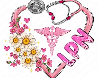 LPN heart png sublimate designs download, Licensed Practical Nurse png, Nurse png, Nursing png, LPN Nurse png, designs download