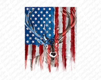 Deer American Flag Png Sublimation Design,American Flag Png,USA Flag Png,American Background Png,Deer Png,Deer Hunting Png,Instant Download