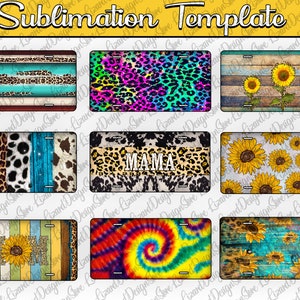 Licence Plate Bundle Png , Sublimation Designs, Western License Plate, License Plate Bundle Sublimation Template, License Plate PNG Designs