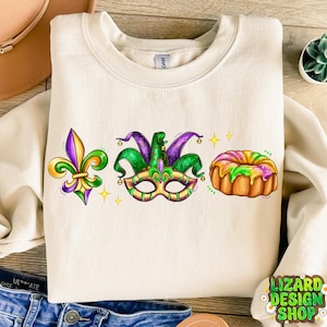 Mardi Gras Png, Fat Tuesday Png, New Orleans Png, King Cake Png, Louisiana Crawfish Png, Mardi Gras Vibes, Fleur De Lis Png, Festival Parade
