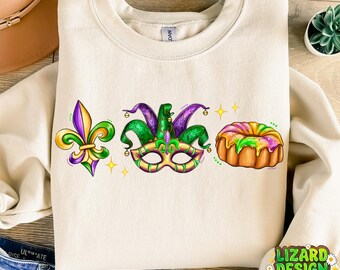 Mardi Gras Png, Fat Tuesday Png, New Orleans Png, King Cake Png, Louisiana Crawfish Png, Mardi Gras Vibes, Fleur De Lis Png, Festival Parade