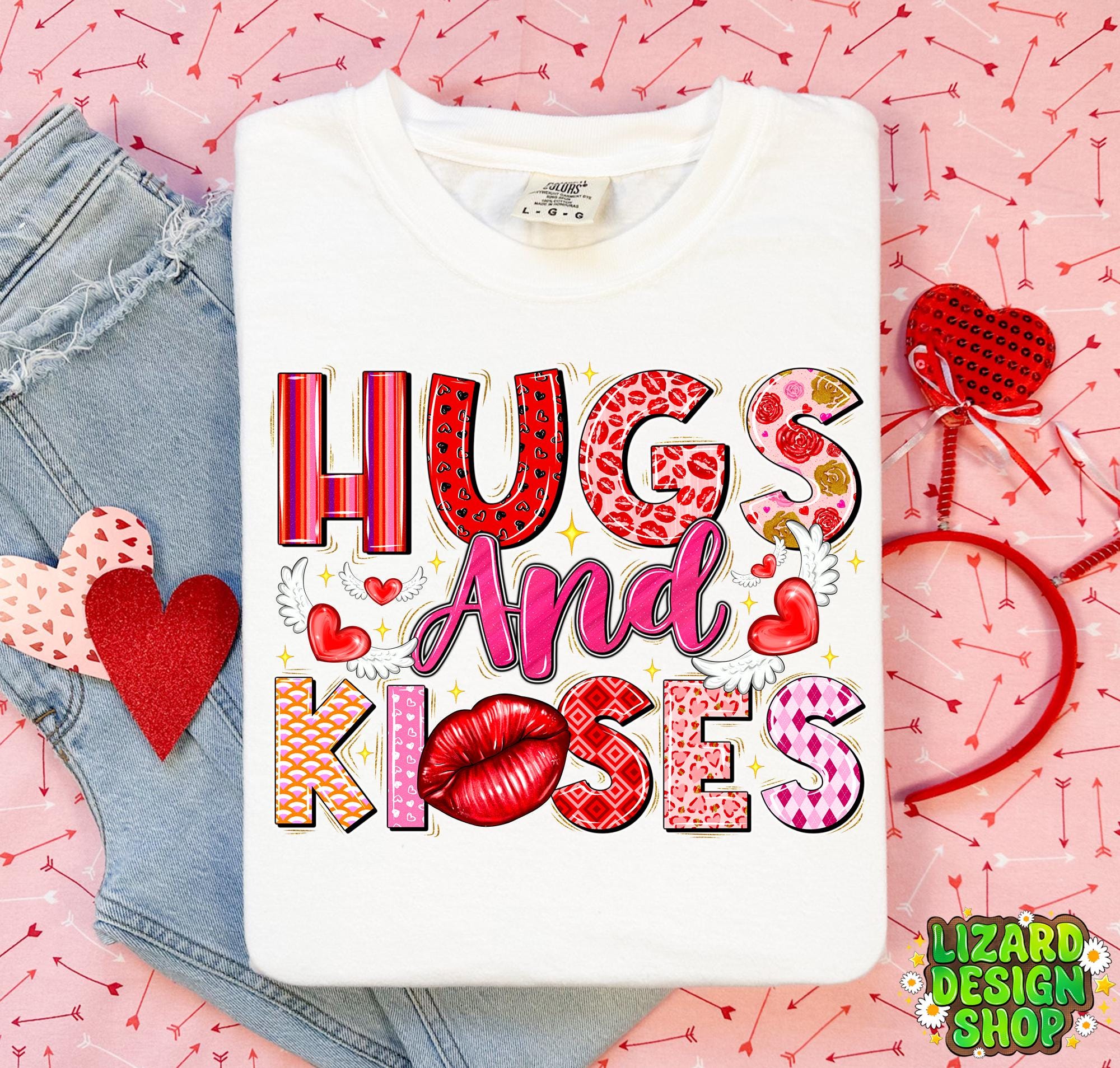 Hugs and Kisses Png, Valentines Day Png, Happy Valentines Day Png, Cute ...