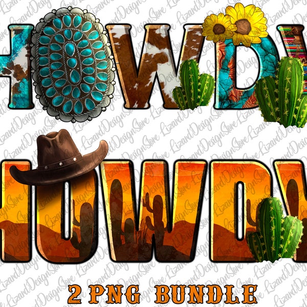 Western Howdy Bundle png, Desert Howdy Png, Gemstone Howdy Png, Sunset Howdy, Howdy Png, Western png, Sublimation Design, Digital Download