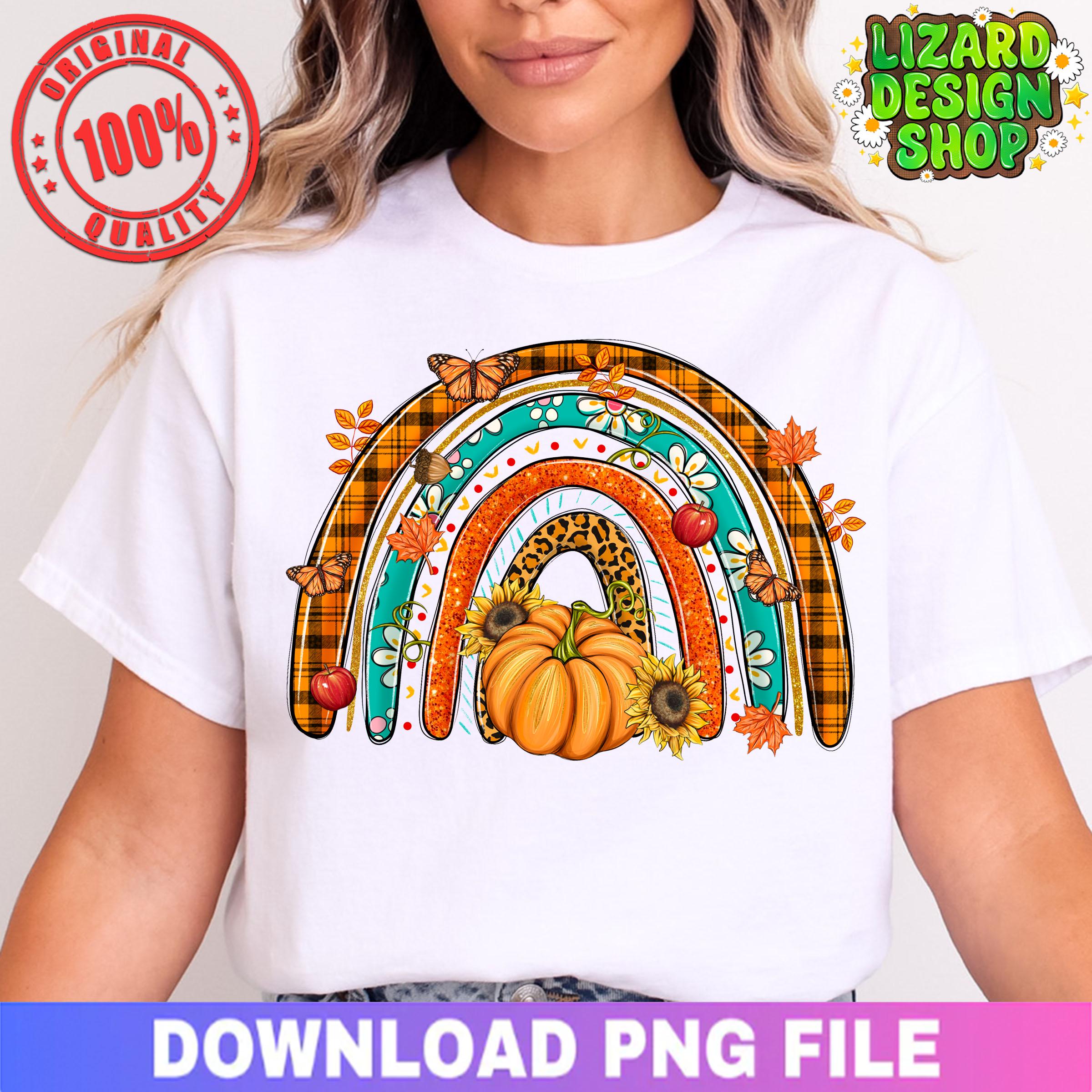 Fall Rainbow Png Sublimation Design Download, Cozy Season Png, Fall ...