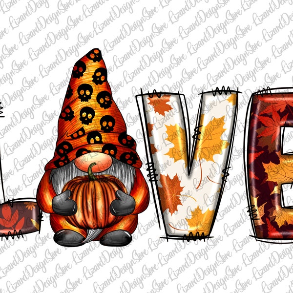 Fall Love Gnome Png Sublimation Design, Fall Gnome Png, Fall Love Png, Love Gnome Png, Fall Vibes Png, Hello Fall Png, Instant Download