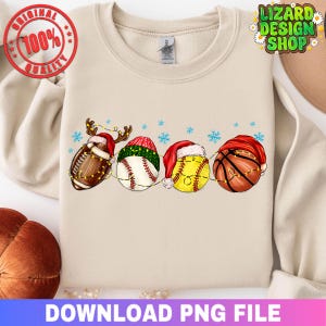 Christmas Sport Balls Png, Football Baseball Basketball Christmas Png,Sports Christmas,Basketball Png,Football Png,Baseball Png,Softball Png